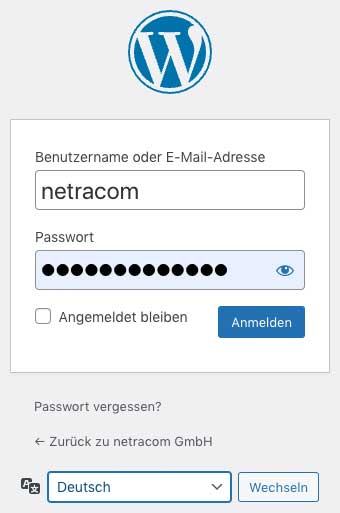WordPress (WP) Login