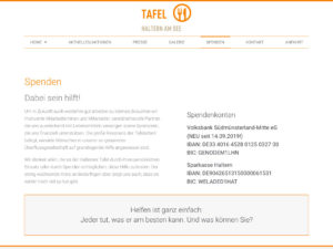 Website Tafel Haltern am See