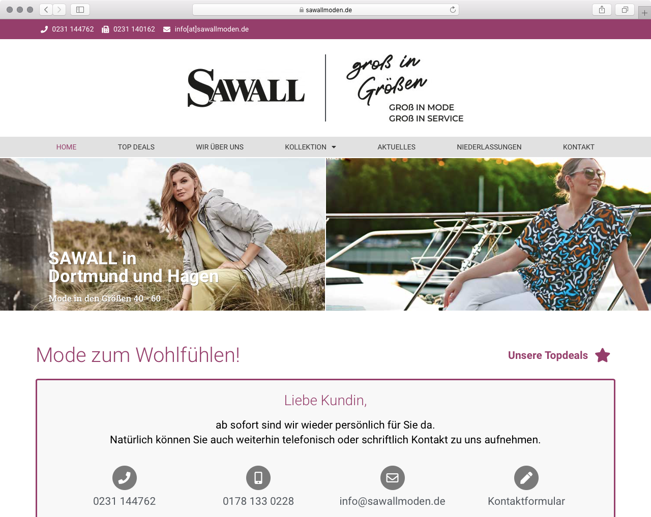 Sawall Website