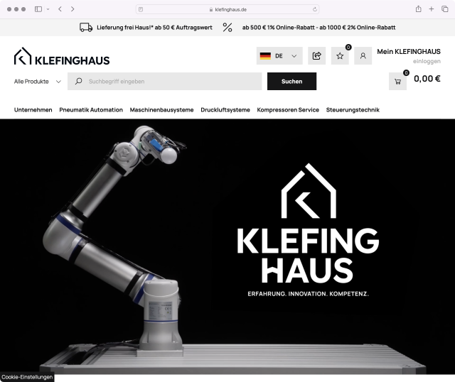 Klefinghaus Website